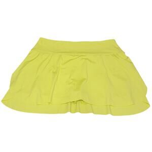Calvin Klein Performance Women Skort Athletic Skirt Shorts Size XXL Neon Yellow